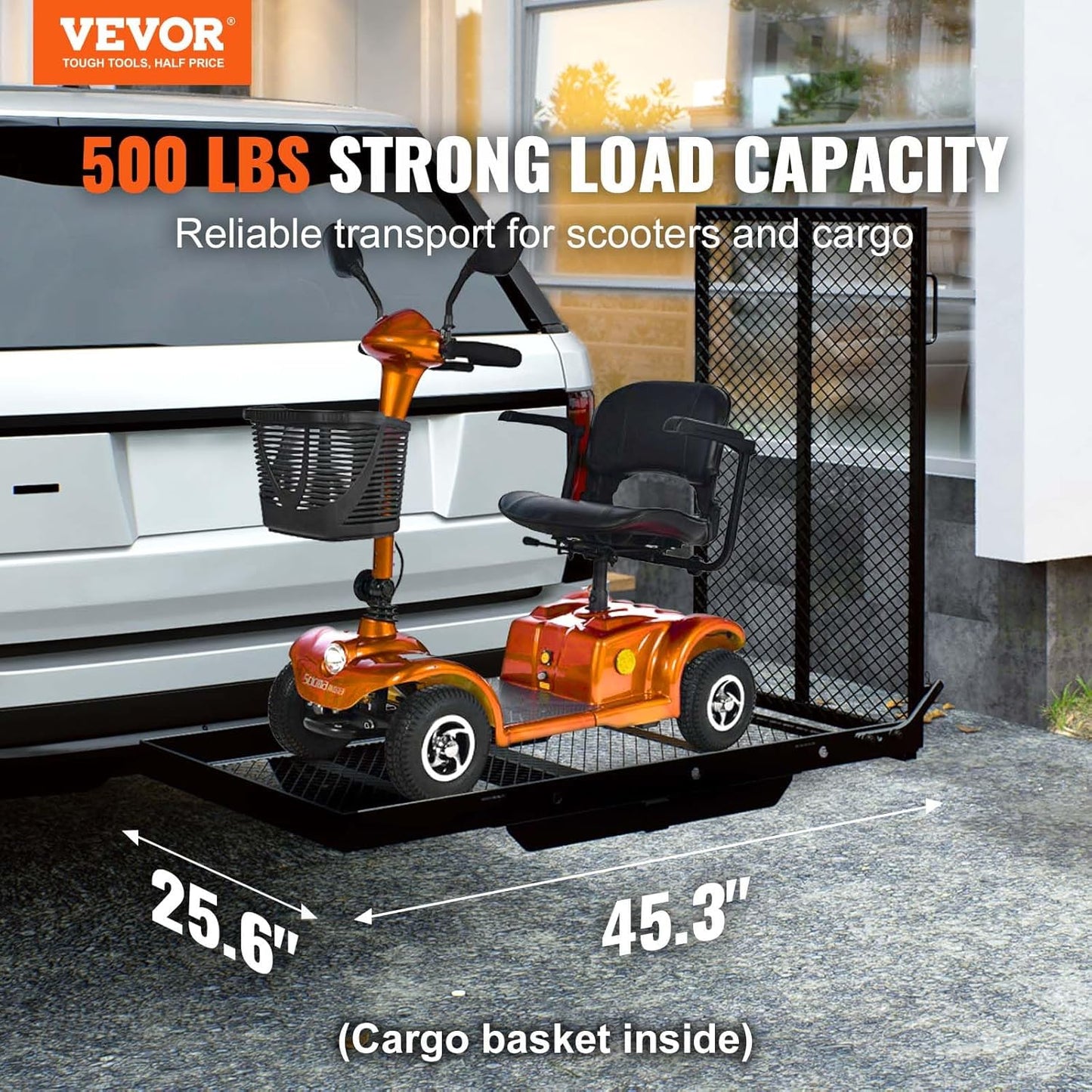 Hitch Mount Mobility Scooter and Wheelchair Carrier