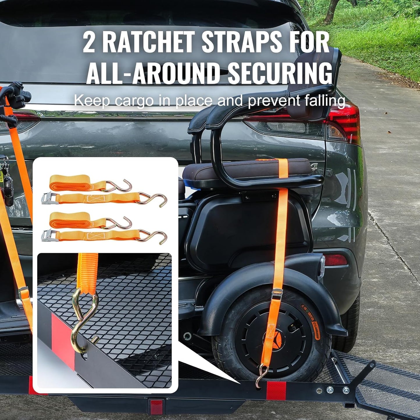 Hitch Mount Mobility Scooter and Wheelchair Carrier