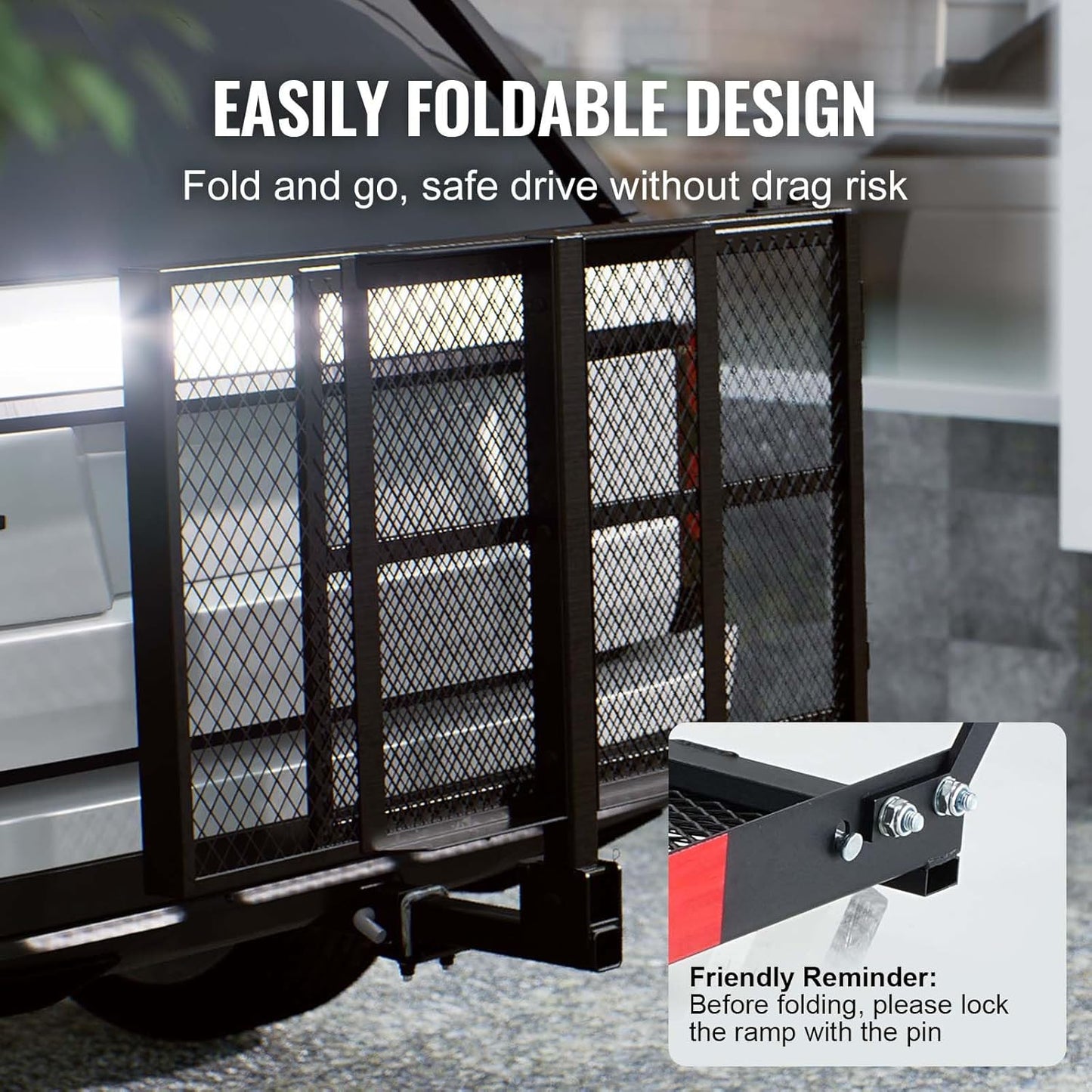 Hitch Mount Mobility Scooter and Wheelchair Carrier